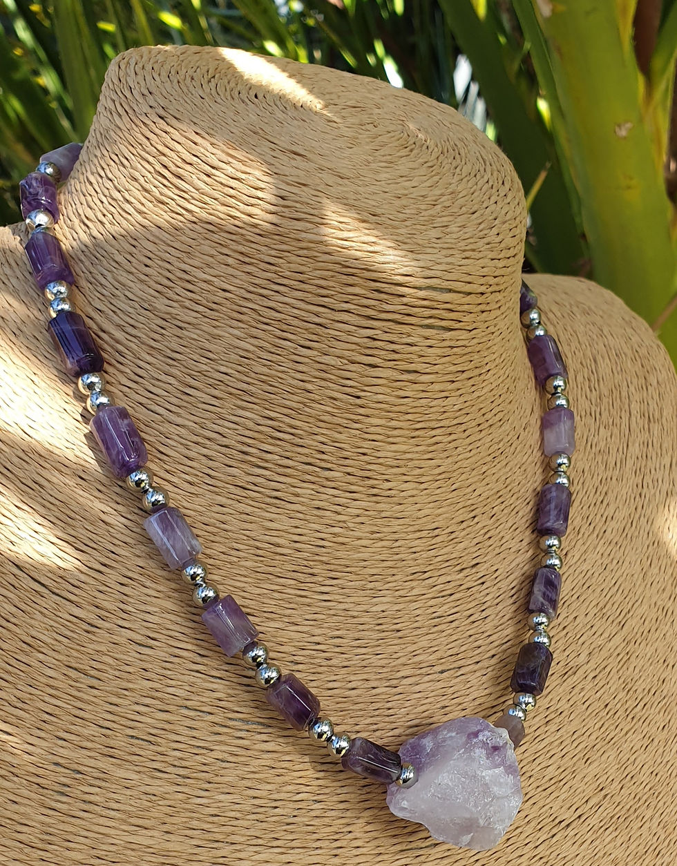 Thumbnail: Amethyst necklace 