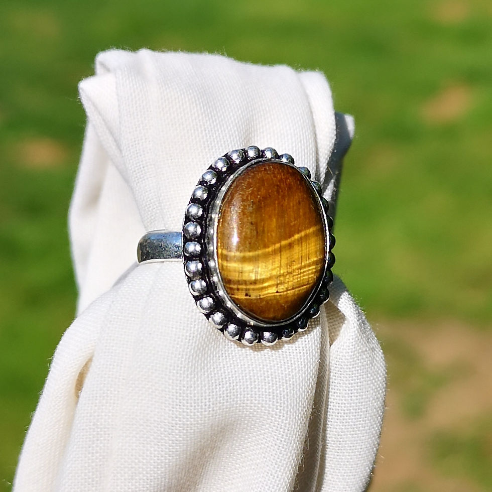 Thumbnail: Tigers eye ring size L