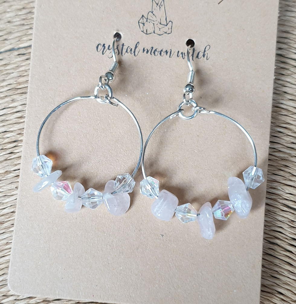 Thumbnail: Rose Quartz earings 