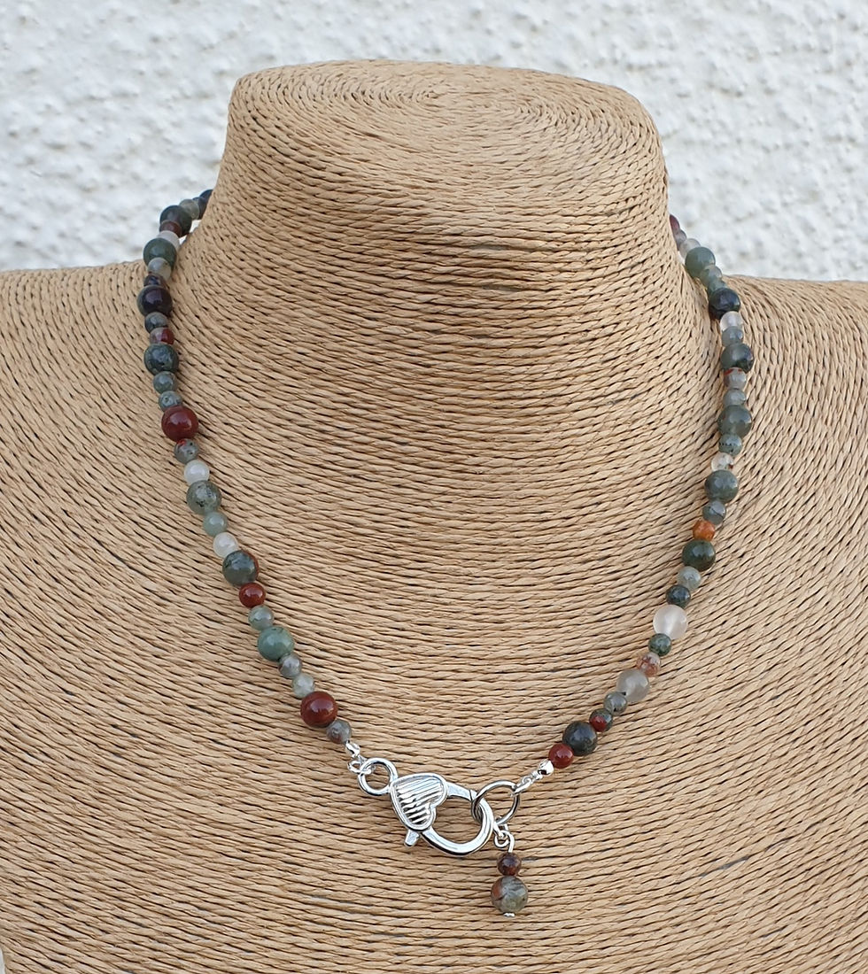 Thumbnail: Bloodstone necklace