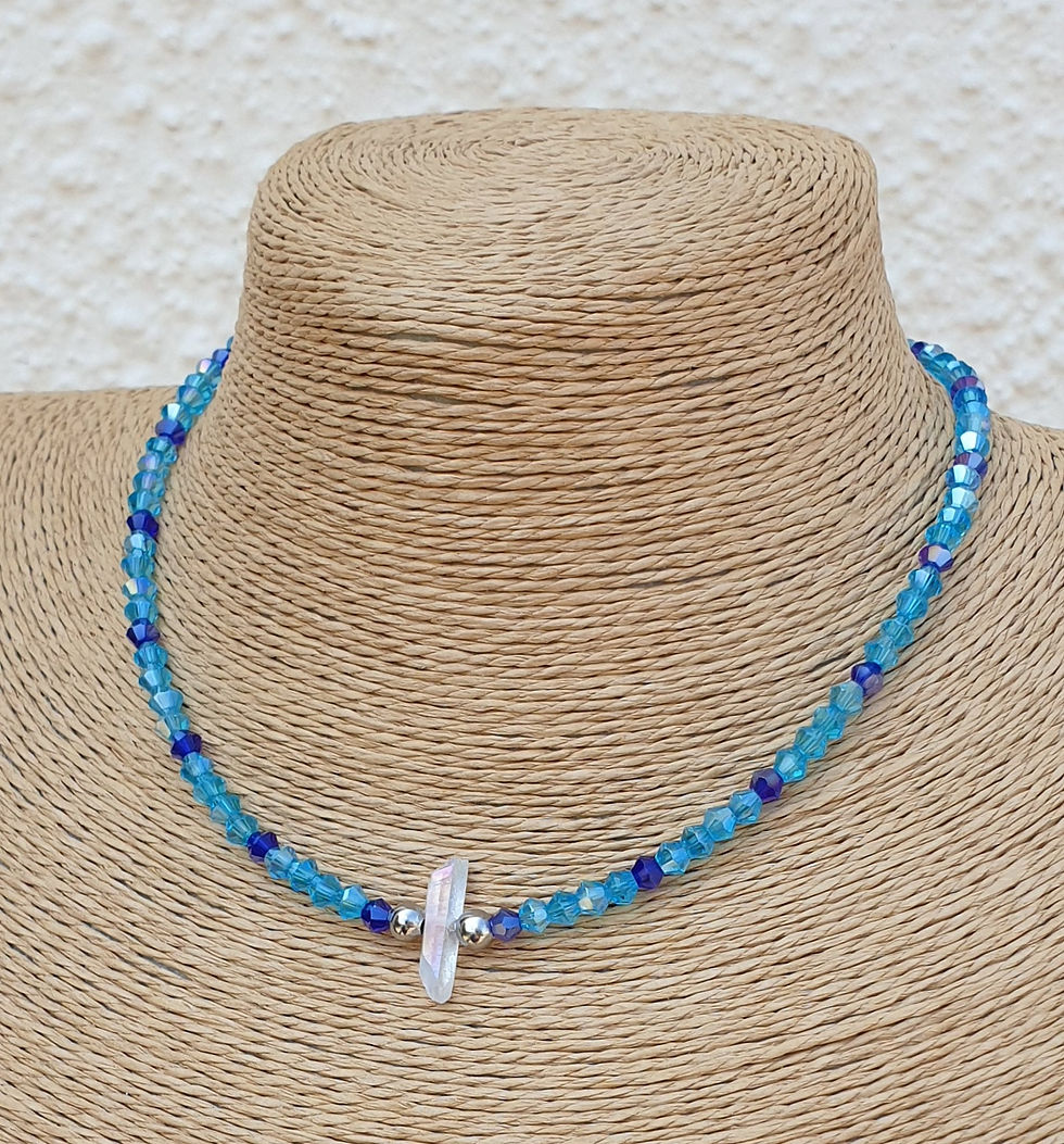 Thumbnail: Angel Aura Quartz necklace 
