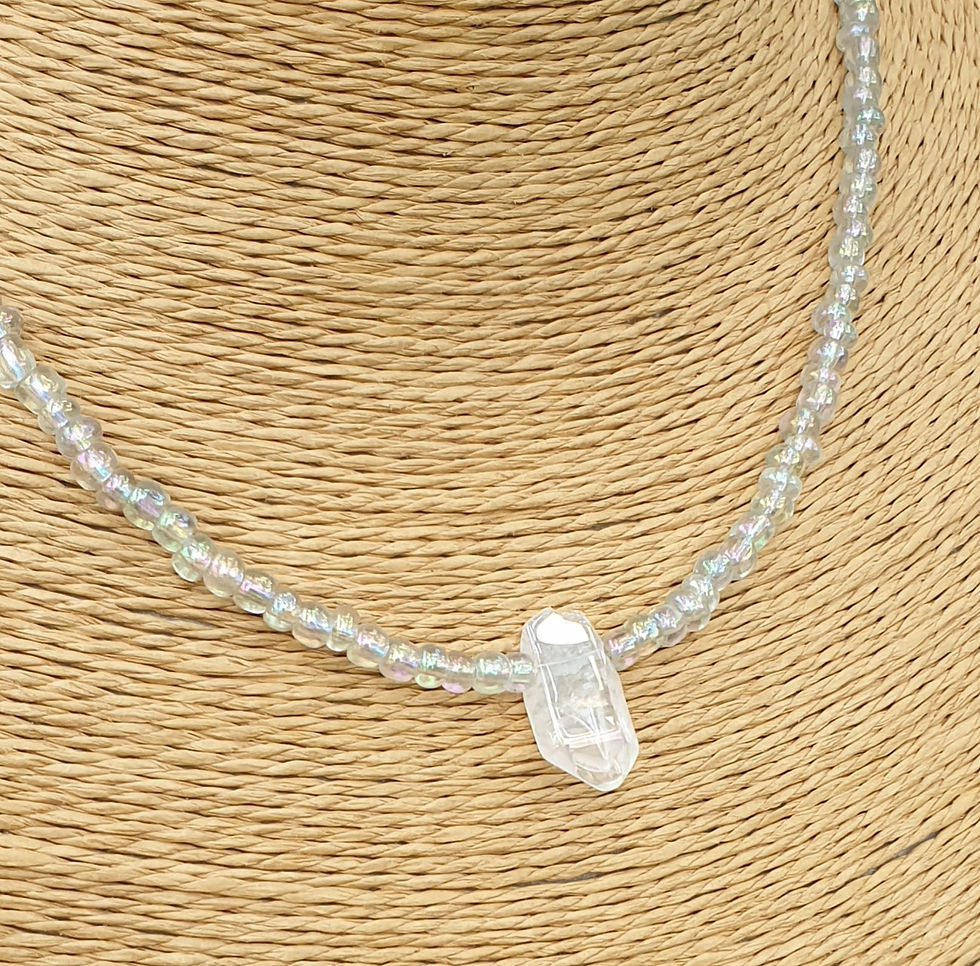 Thumbnail: Angel Aura Quartz necklace 