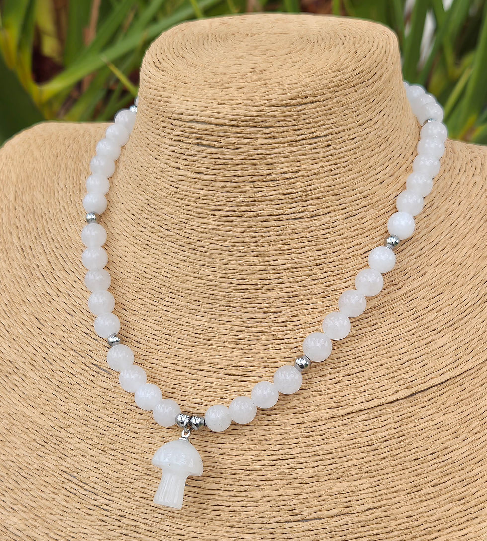 Thumbnail: Clear Quartz Mushroom Necklace 