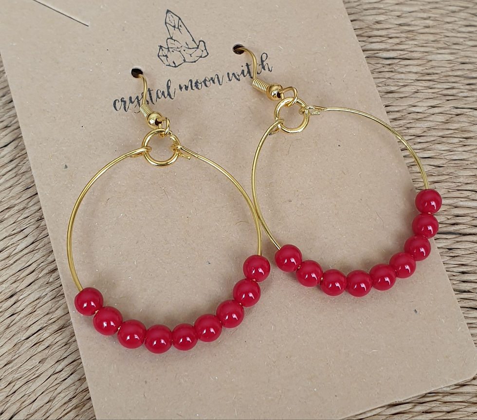 Thumbnail: Red Coral earings 