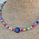 Thumbnail: Evil eye Necklace Choker BLUE 