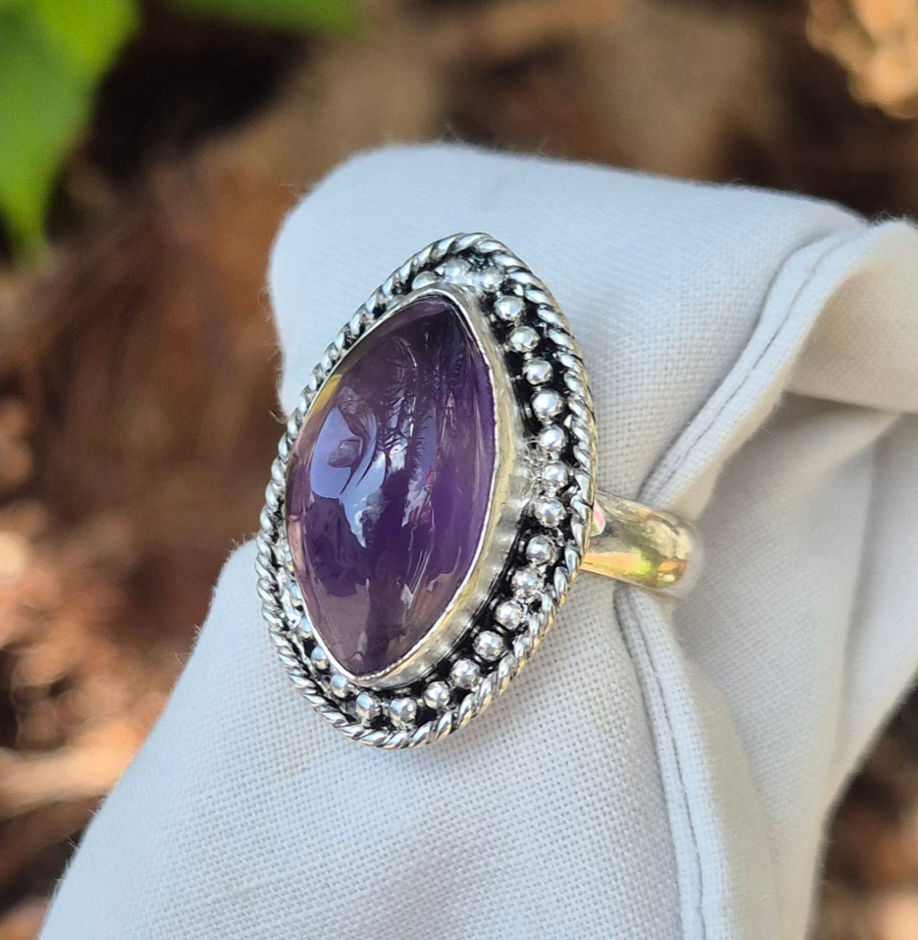 Thumbnail: Amethyst Ring Size V