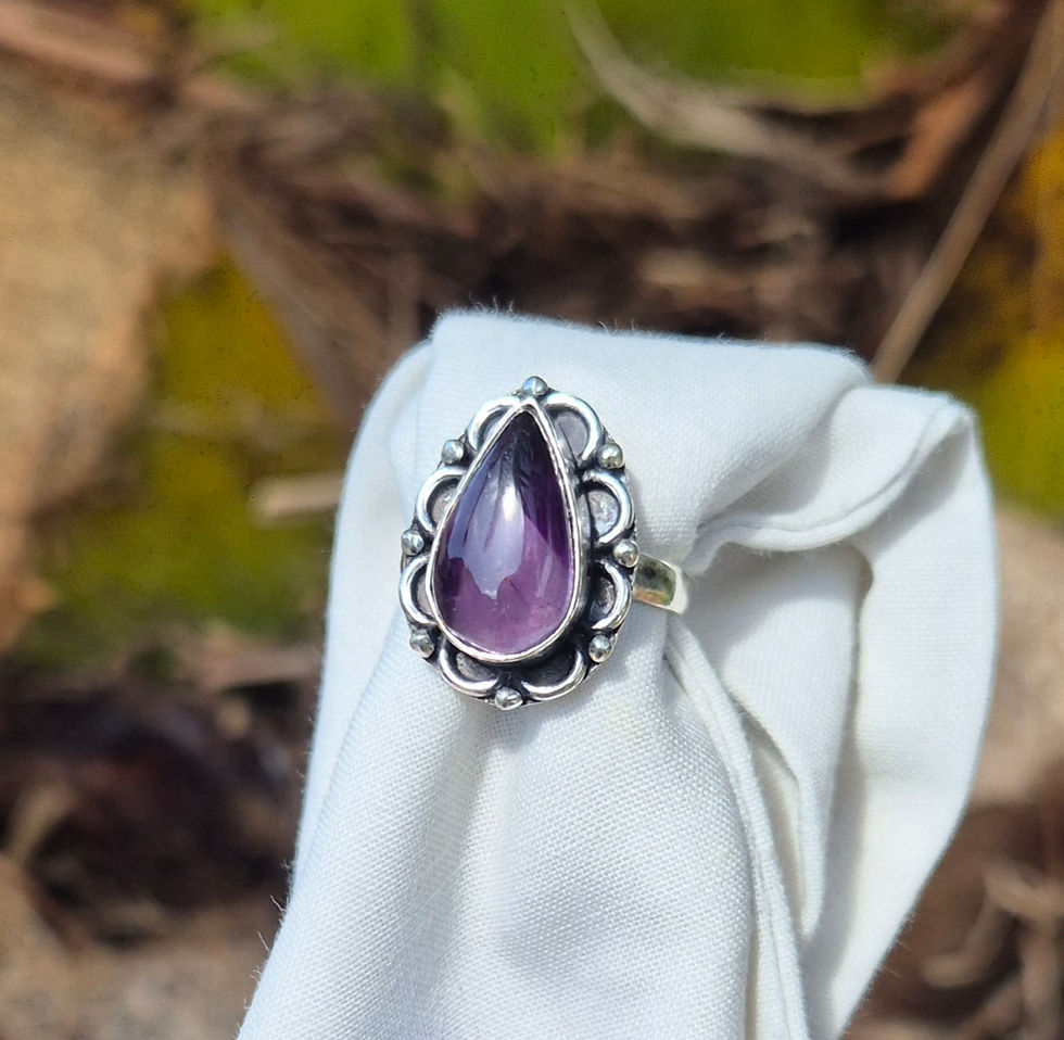 Thumbnail: Amethyst Ring Size N