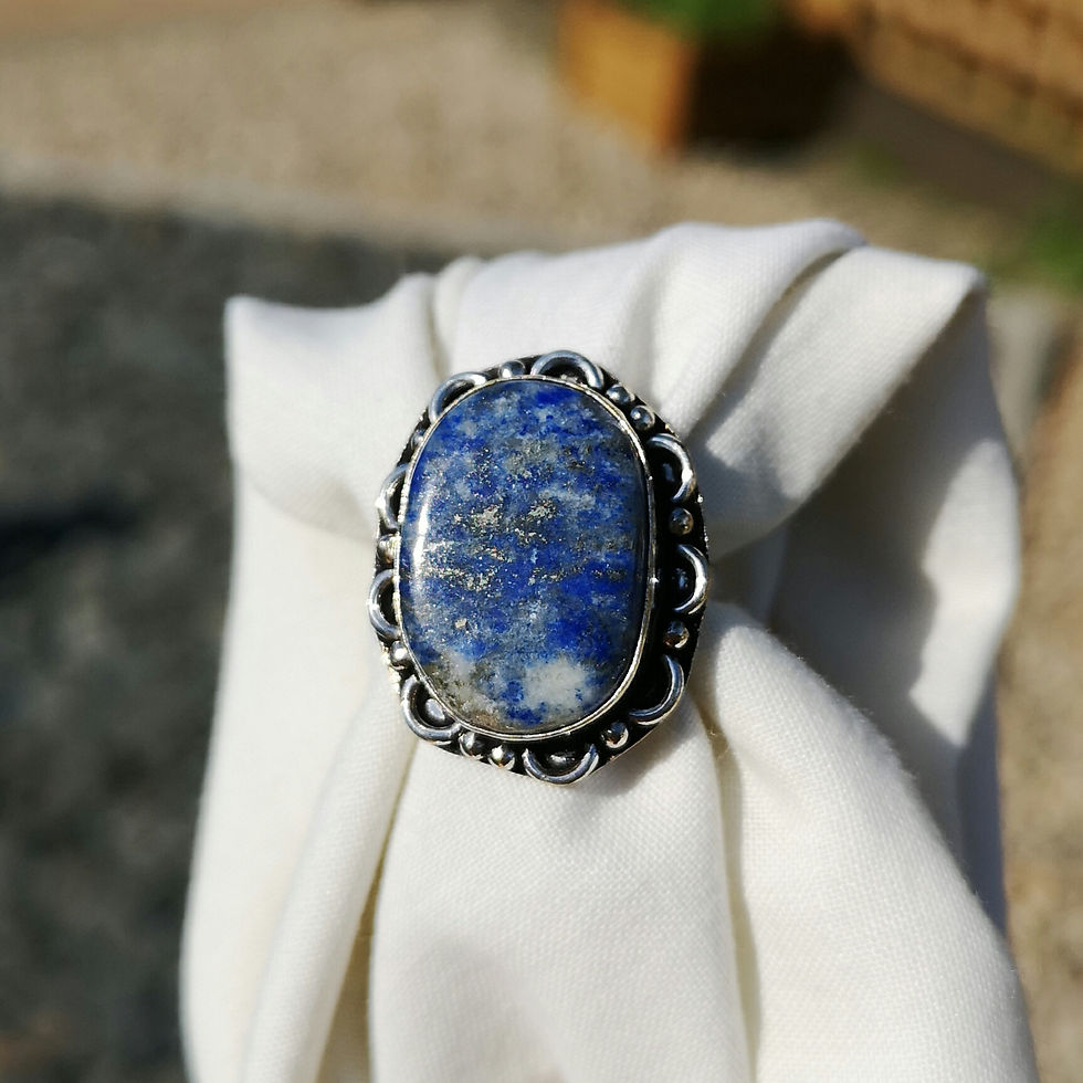 Thumbnail: Lapiz lazuli ring size S
