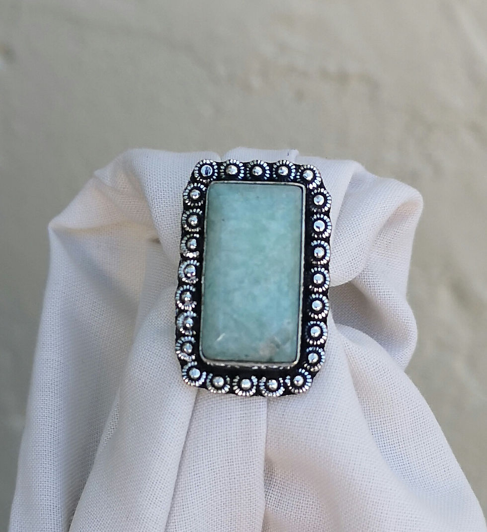 Thumbnail: Amazonite ring size P
