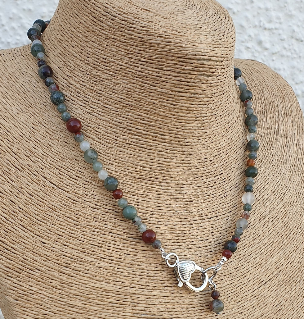Thumbnail: Bloodstone necklace