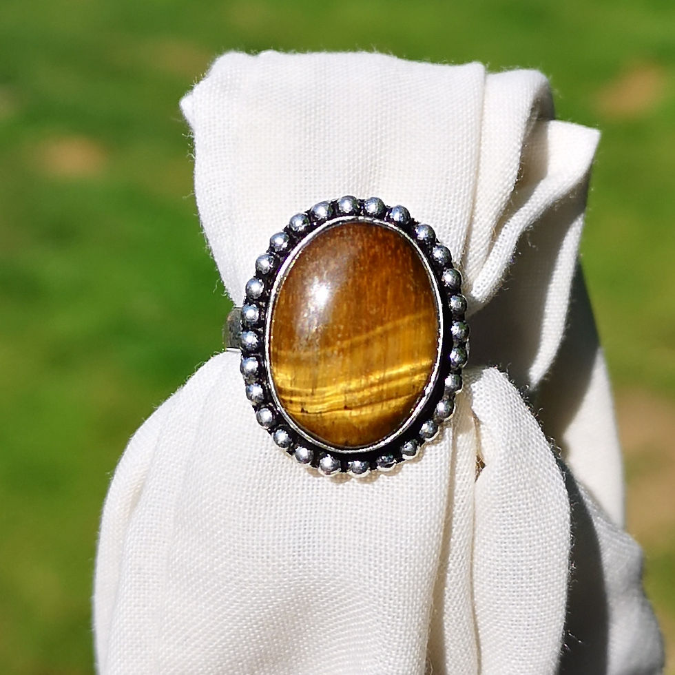 Thumbnail: Tigers eye ring size L