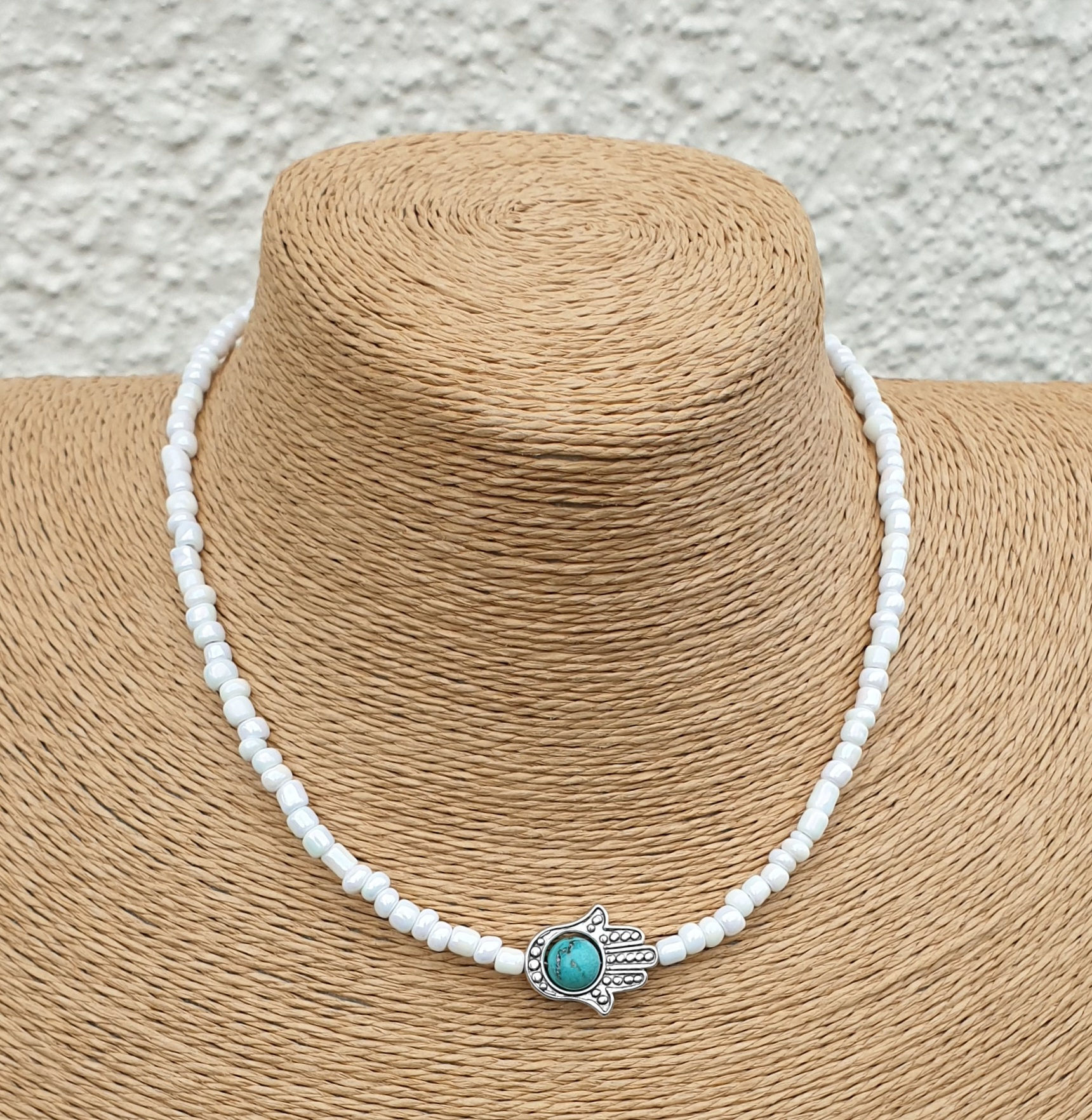 Hamsa necklace 
