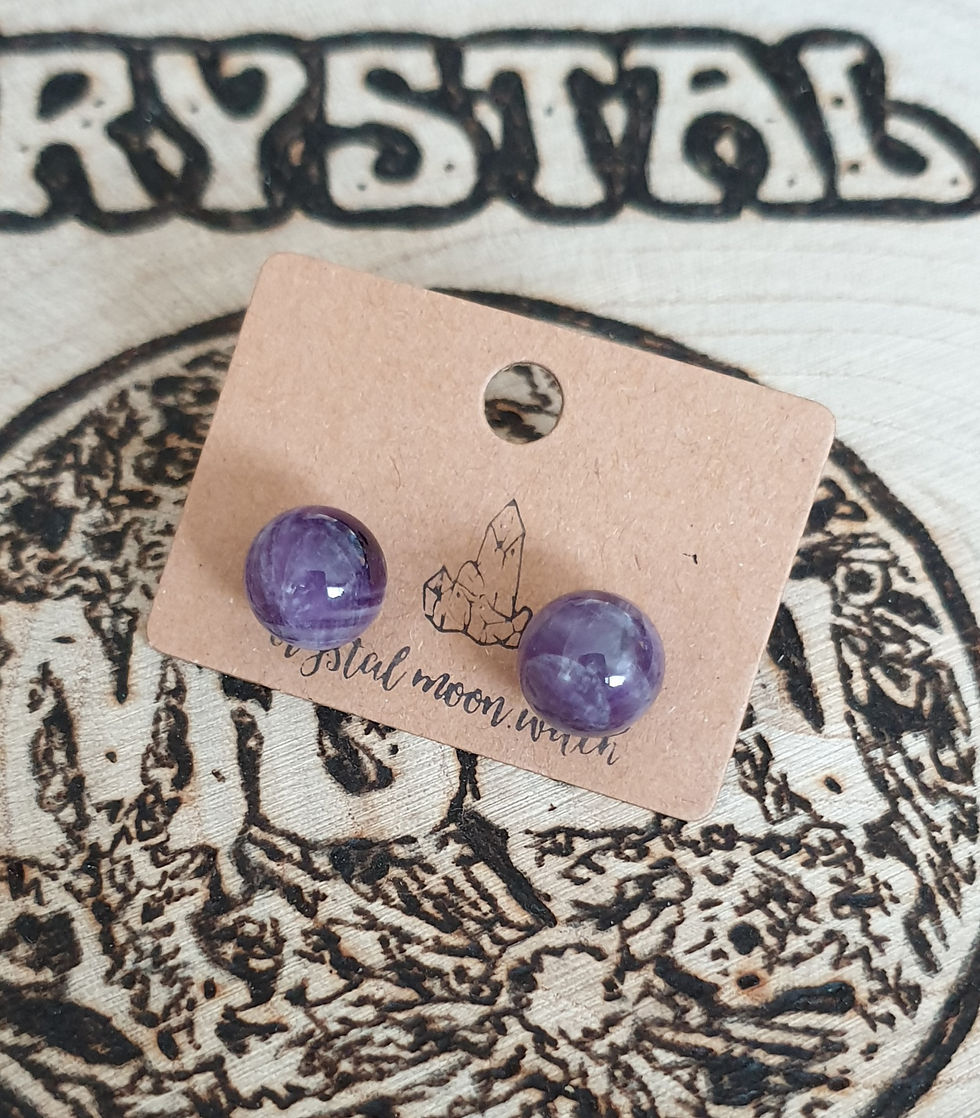 Thumbnail: Amethyst earings studs
