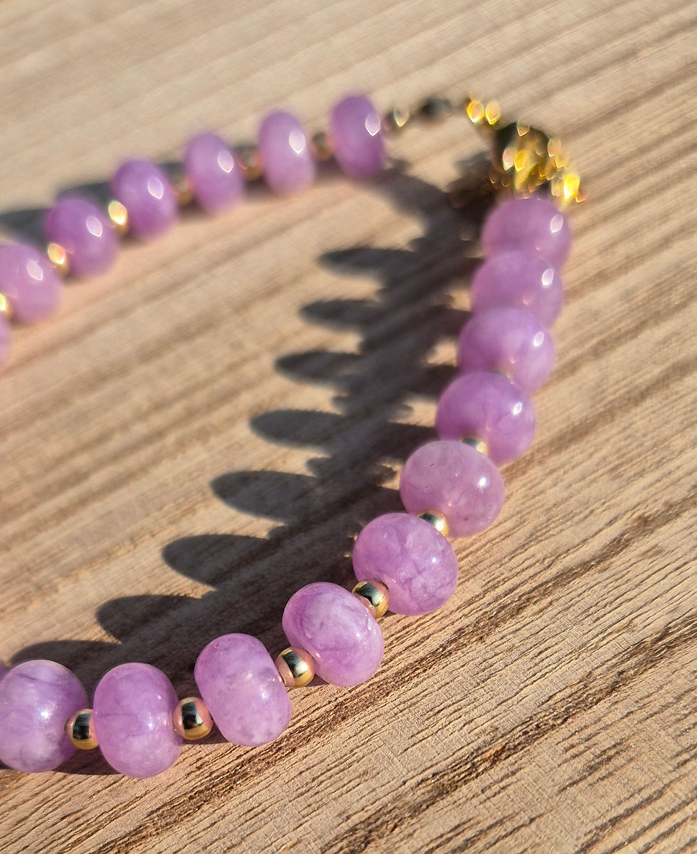 Thumbnail: Amethyst Bracelet ~ GOLD 