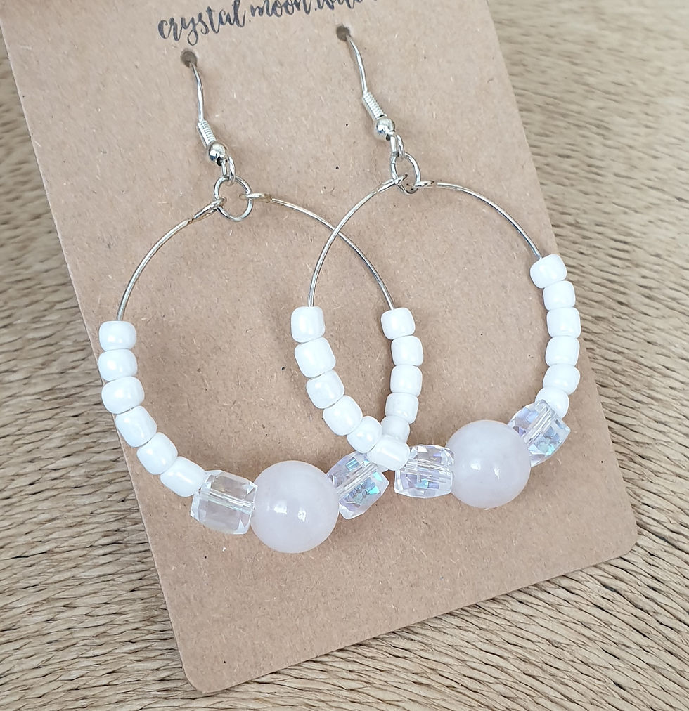 Thumbnail: Rose Quartz earings 