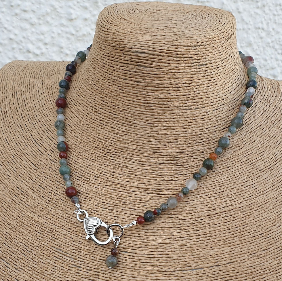 Thumbnail: Bloodstone necklace