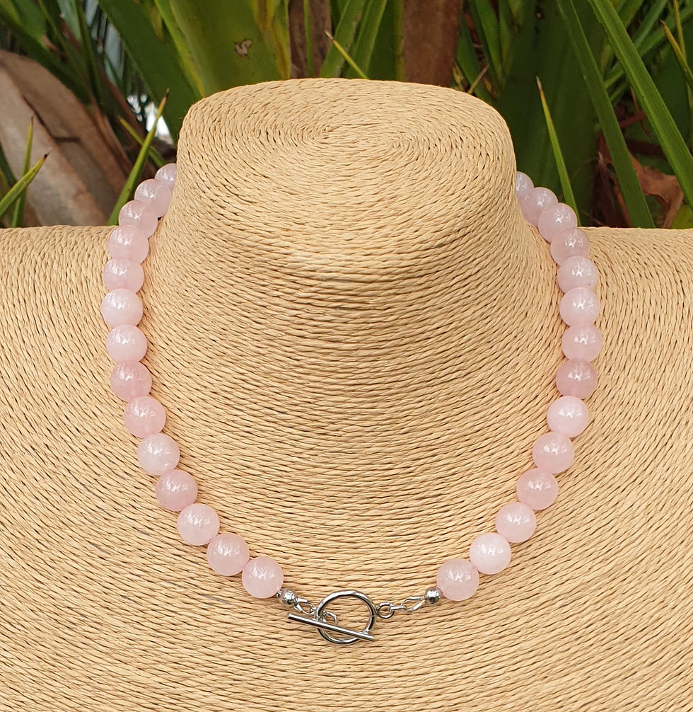 Thumbnail: Rose Quartz necklace 