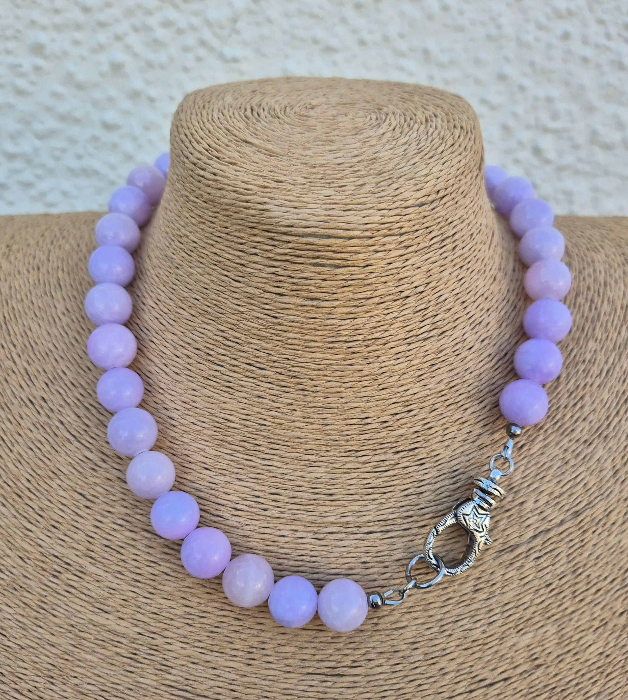 Purple Angelite necklace 