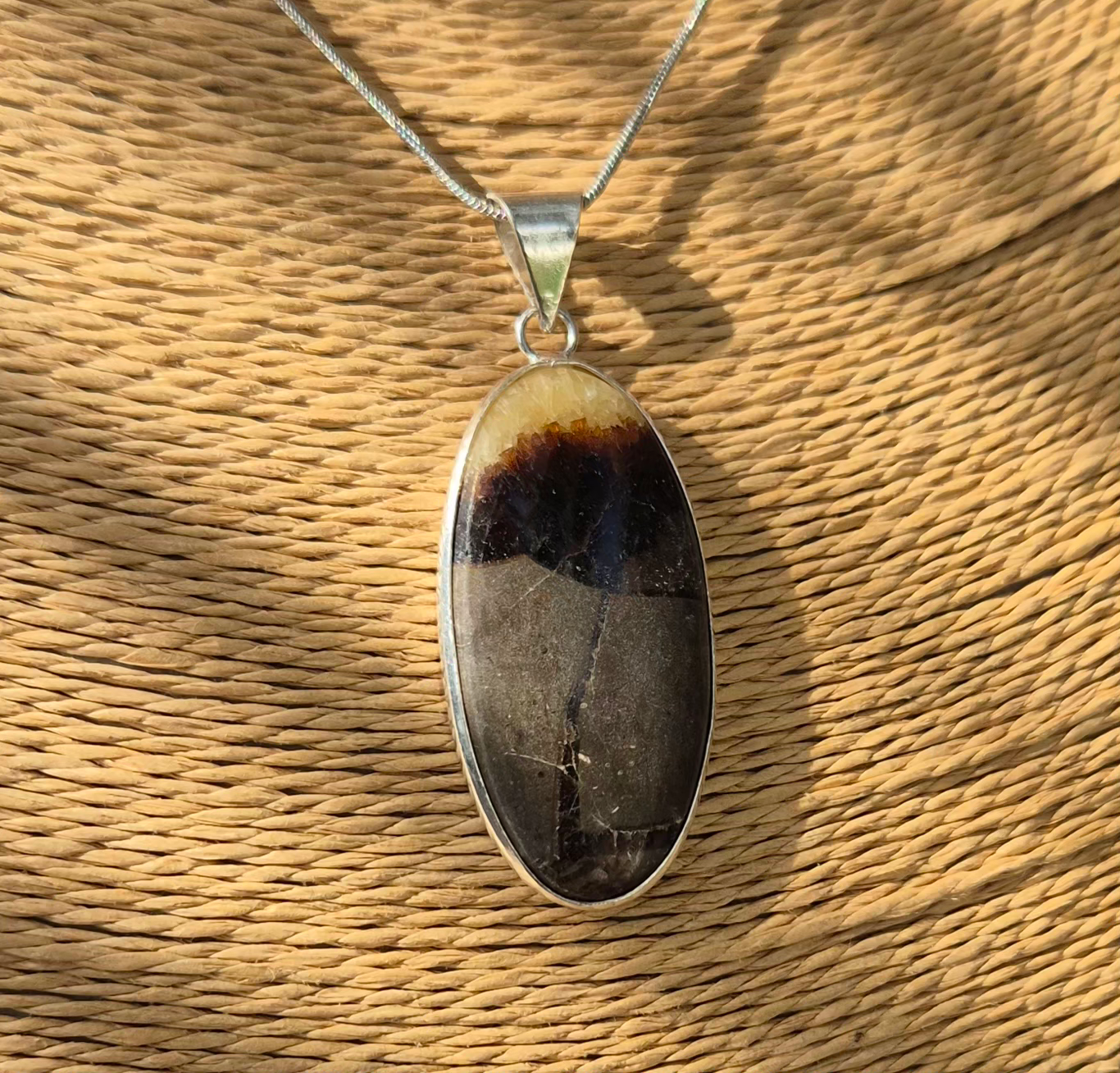Septarian necklace
