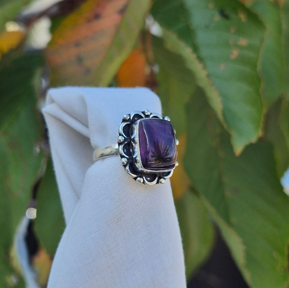 Thumbnail: Amethyst Ring Size Q