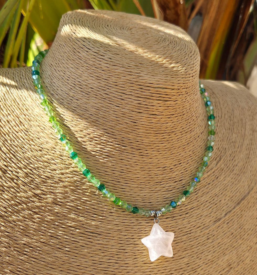 Thumbnail: Rose Quartz star Necklace 
