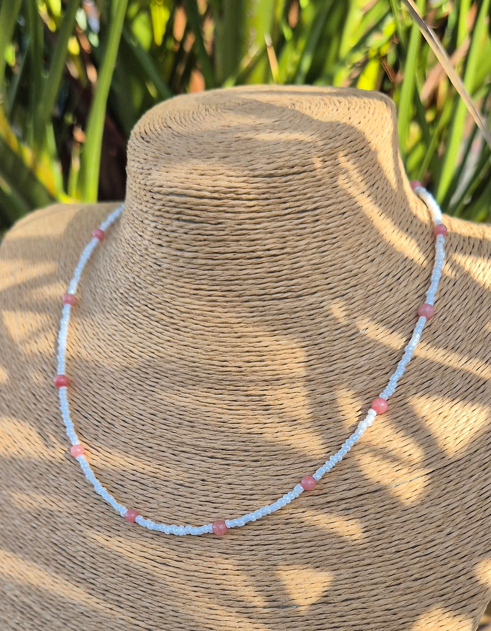 Thumbnail: Pink Chalcedony Necklace 