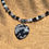 Thumbnail: Snowflake Obsidian heart Necklace Choker 