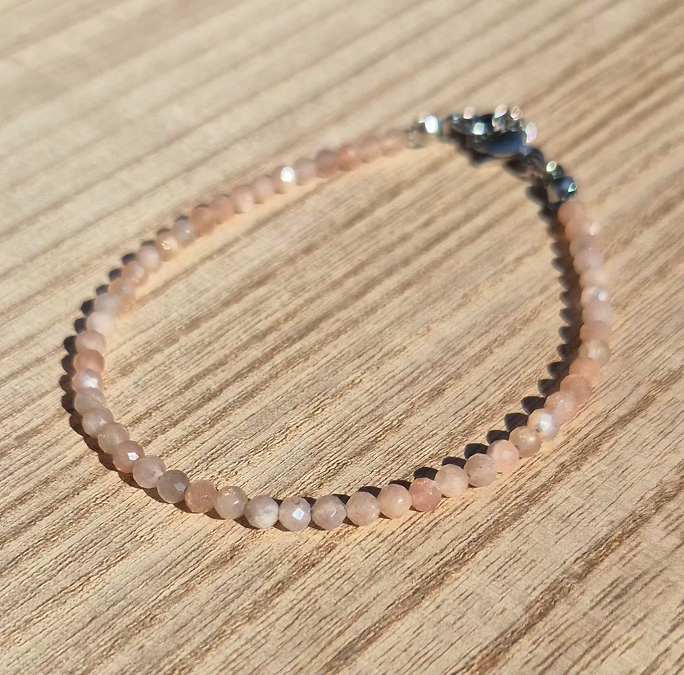 Thumbnail: Sunstone Bracelet ~ SILVER 