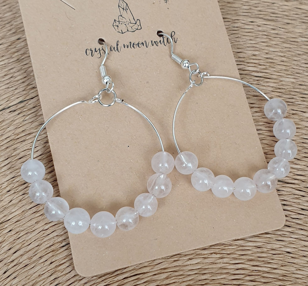Thumbnail: Rose Quartz earings 