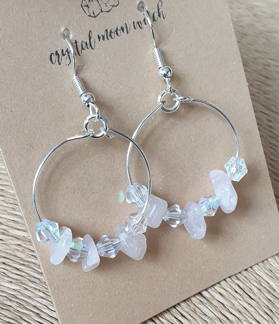 Thumbnail: Rose Quartz earings 