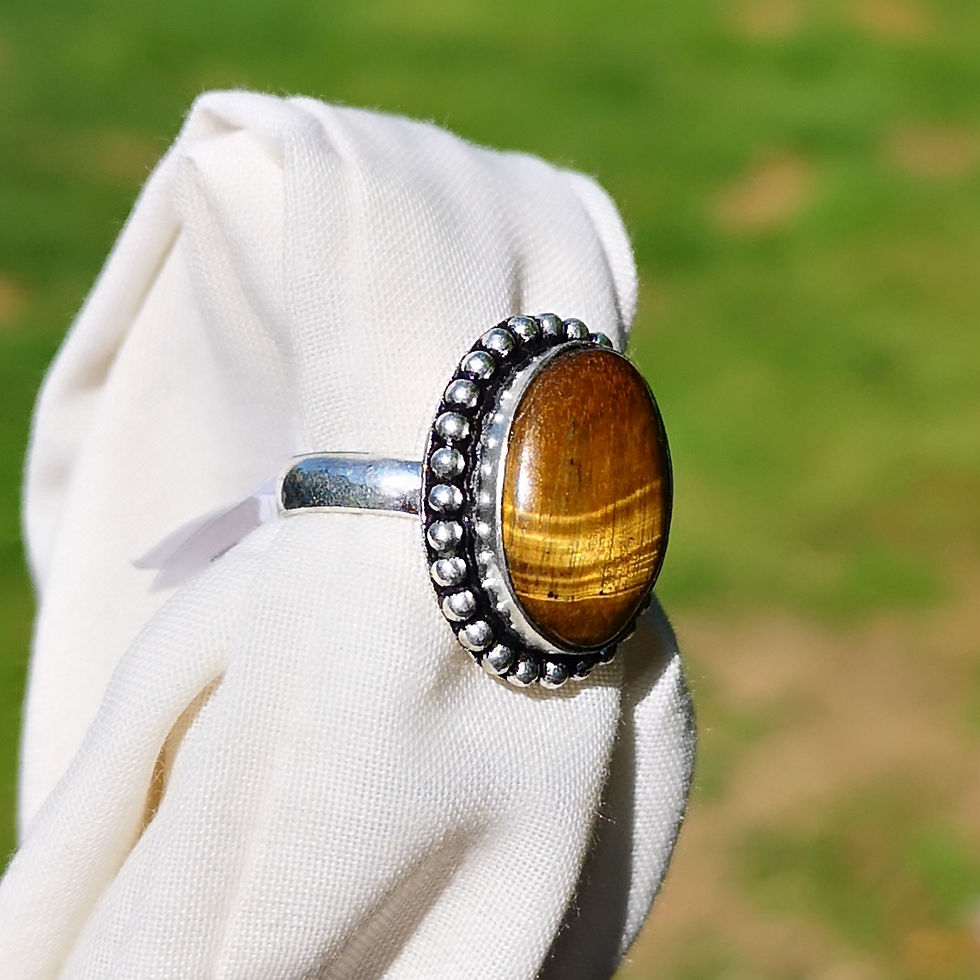 Thumbnail: Tigers eye ring size L
