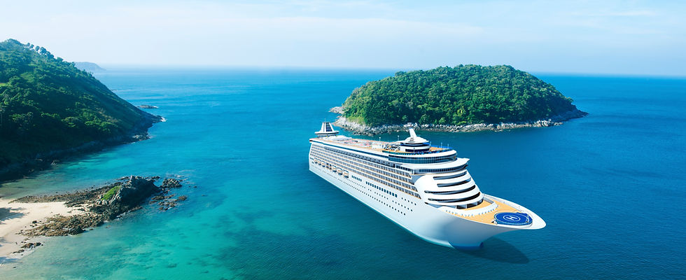Cruise Ship in Caribbean