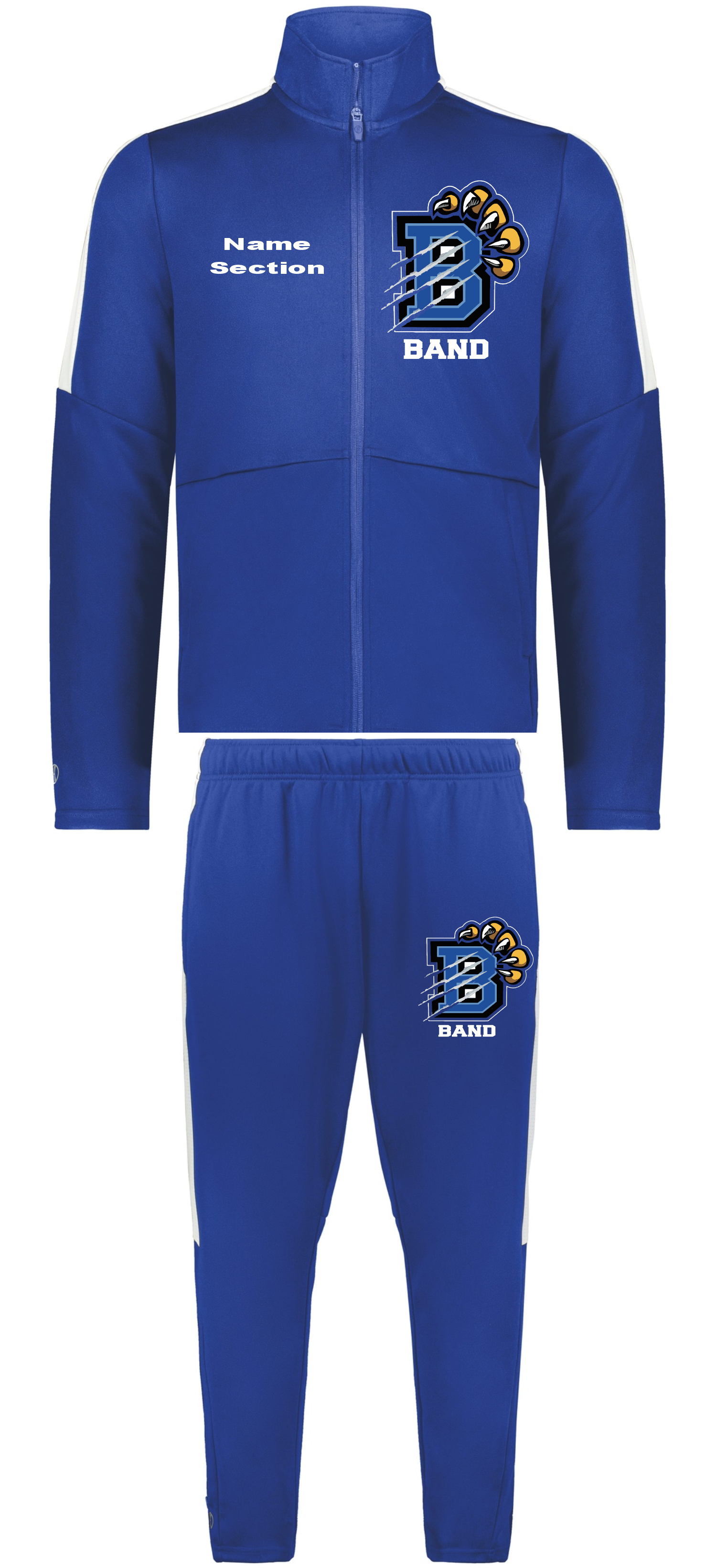 BOLTON HIGH SCHOOL BAND CUSTOM TRACK SUITS