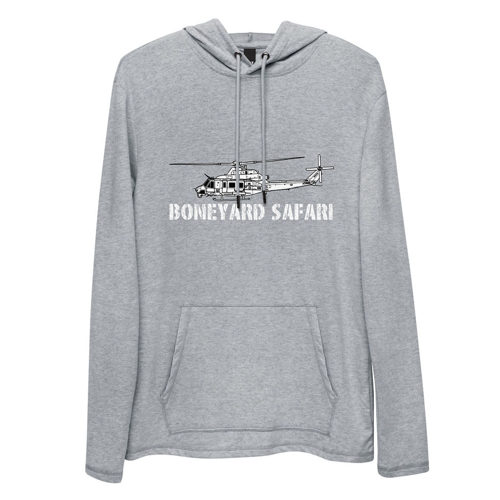 Boneyard Safari UH-1Y Unisex Lightweight Hoodie