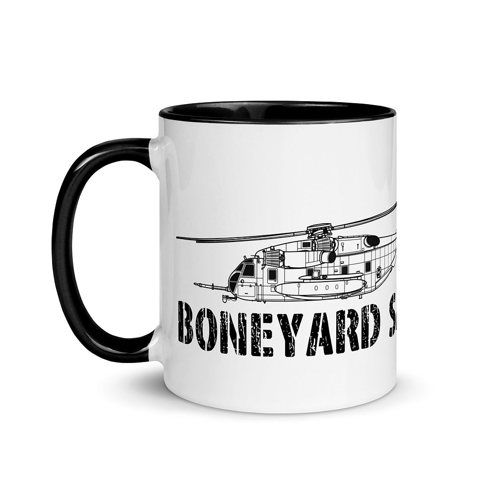 Boneyard Safari CH-53E Mug with Color Inside