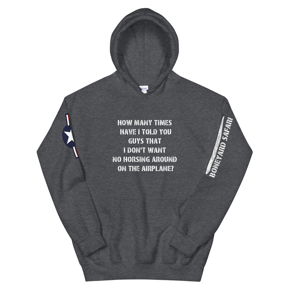 No Horsing Around with B-52H and USA Roundel Unisex Hoodie