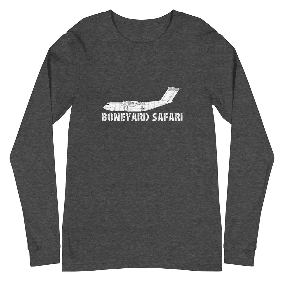 Boneyard Safari A400M Unisex Long Sleeve Tee