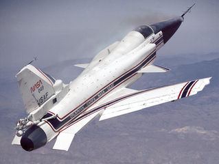 X-29 in flight