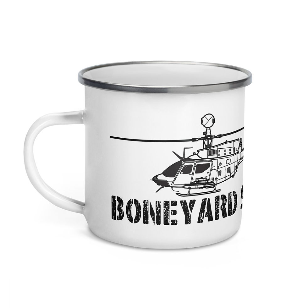 Boneyard Safari OH-58D Enamel Mug