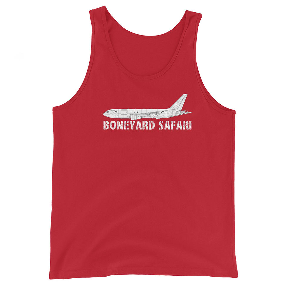 Boneyard Safari KC-46A Unisex Tank Top