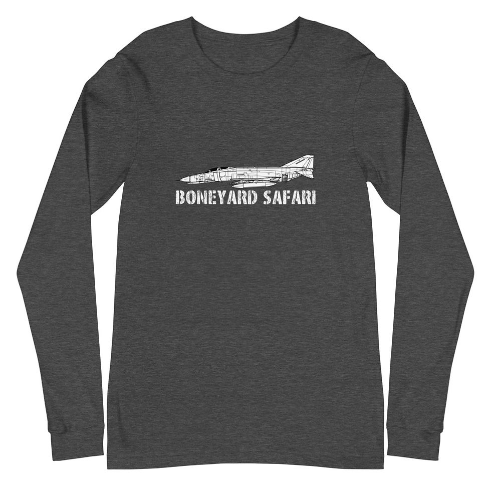 Boneyard Safari F-4E Unisex Long Sleeve Tee