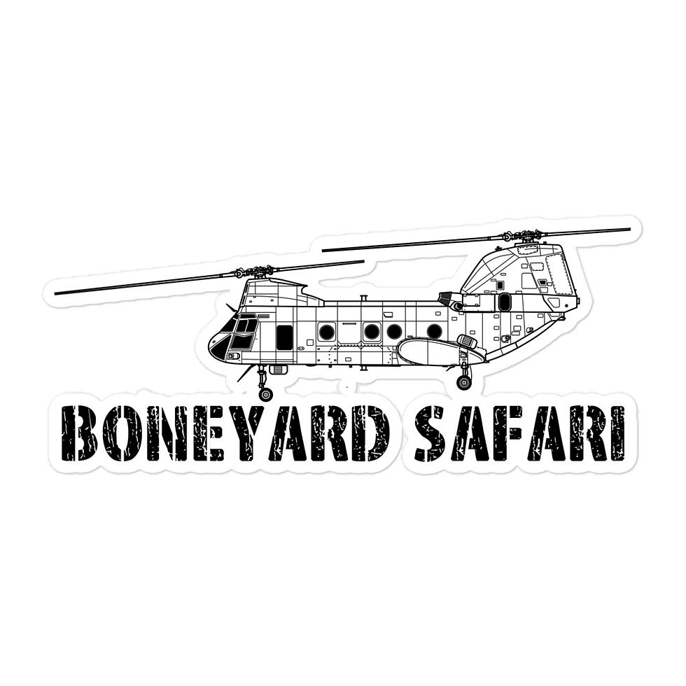 Boneyard Safari CH-46 Sticker