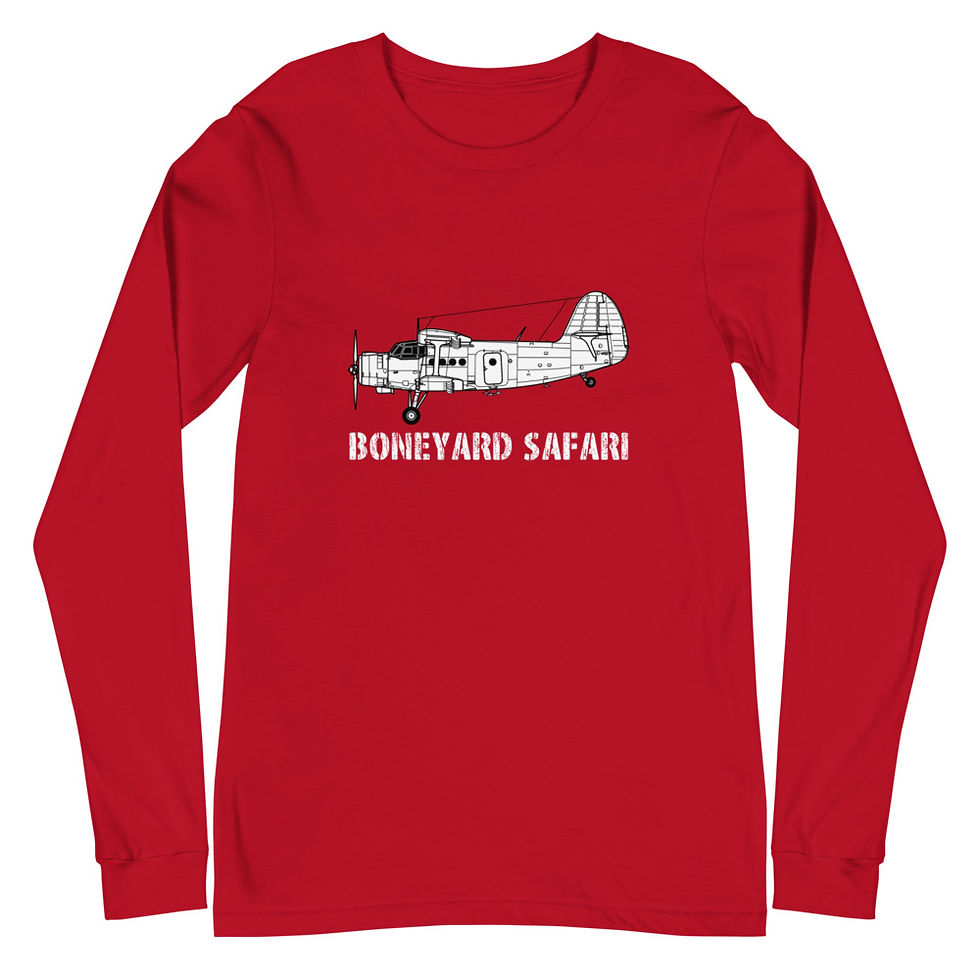 Boneyard Safari AN-2 Unisex Long Sleeve Tee