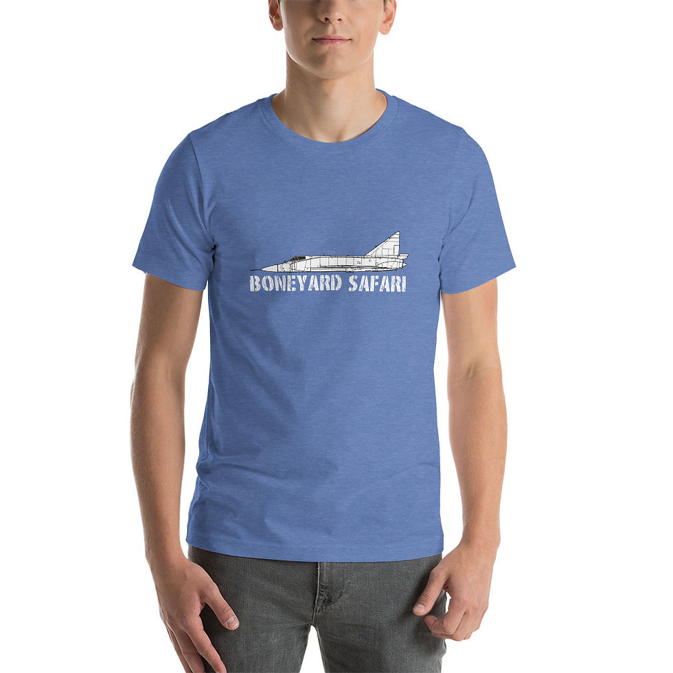 Boneyard Safari F-102 Short-Sleeve Unisex T-Shirt