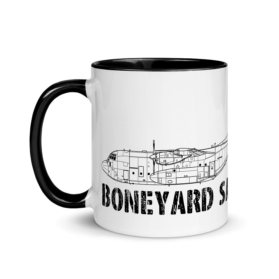 Boneyard Safari C-130H Mug with Color Inside