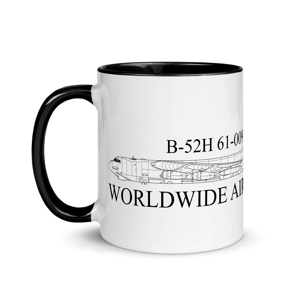 Worldwide Aircraft Damage Inc II B-52H 61-009 Mug with Color Inside