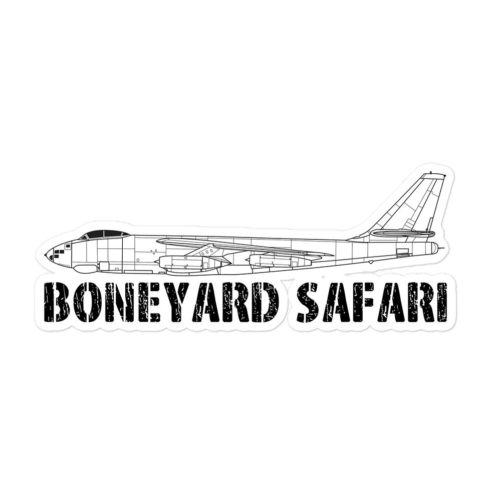 Boneyard Safari B-47 Sticker