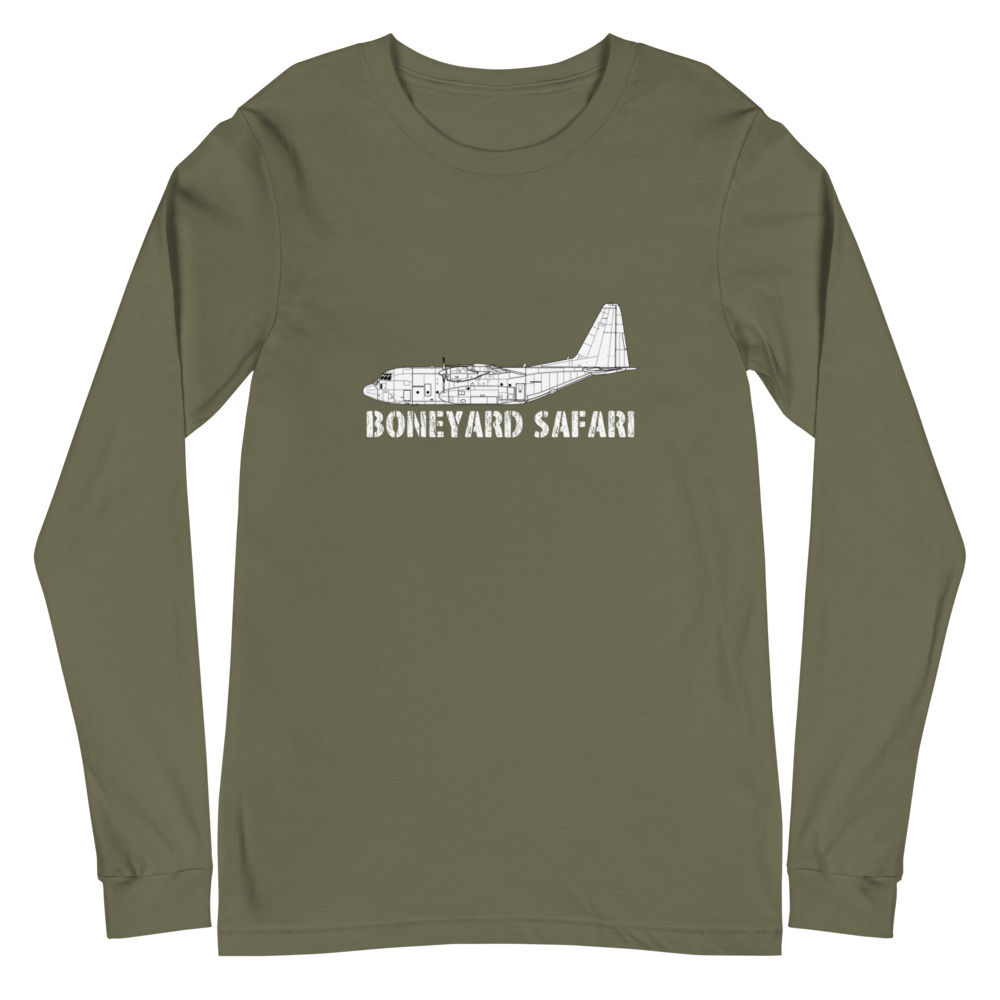 Boneyard Safari C-130H Unisex Long Sleeve Tee