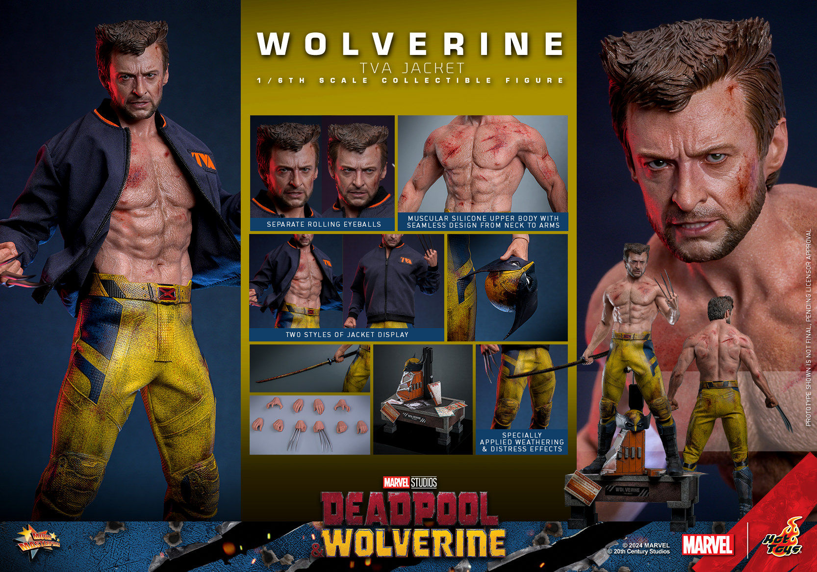 Hot Toys 1/6 Wolverine TVA Jacket - Deadpool & Wolverine (NEW)