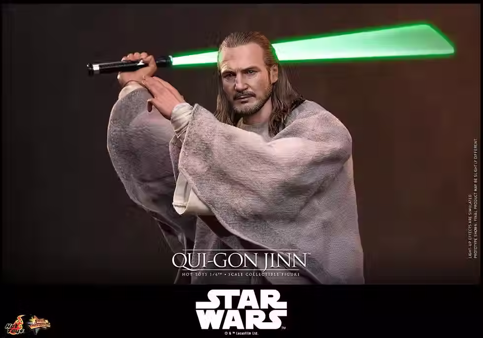 Thumbnail: Hot Toys 1/6 Qui-Gon Jinn - Star Wars - The Phantom Menace (NEW)